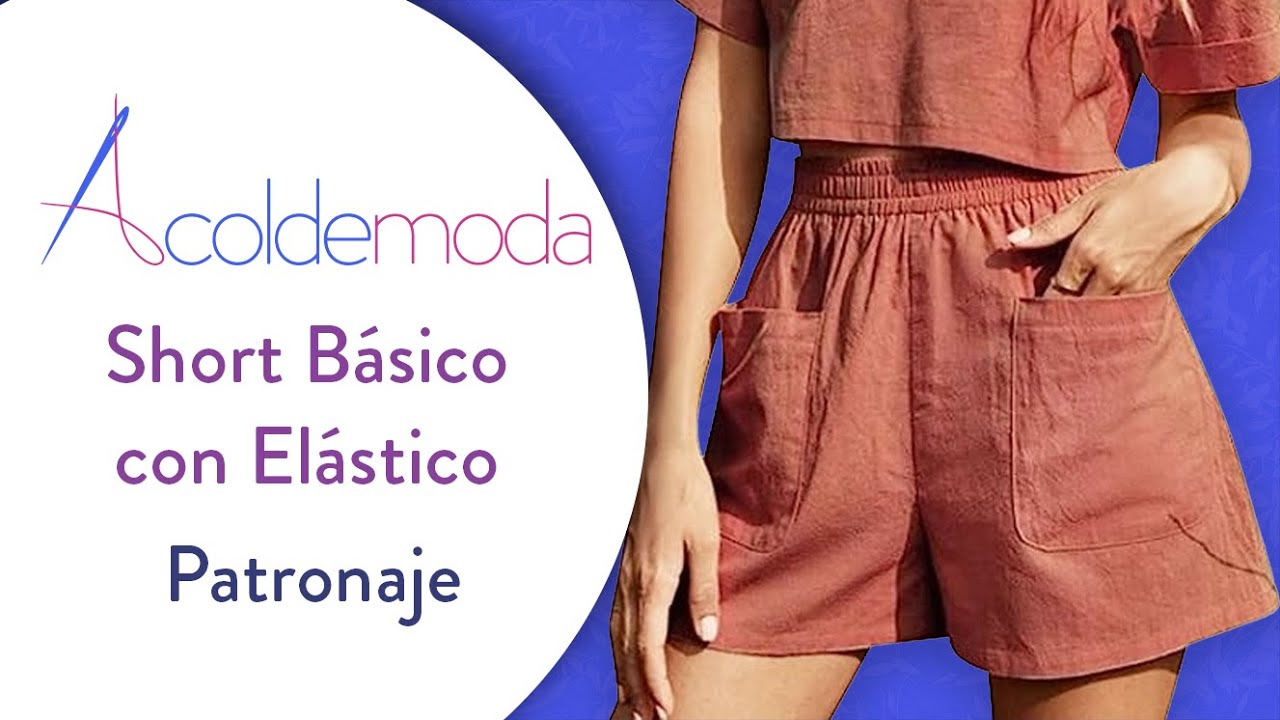 Patronaje de SHORT BÁSICO CON ELÁSTICO - DIY - Paso a Paso