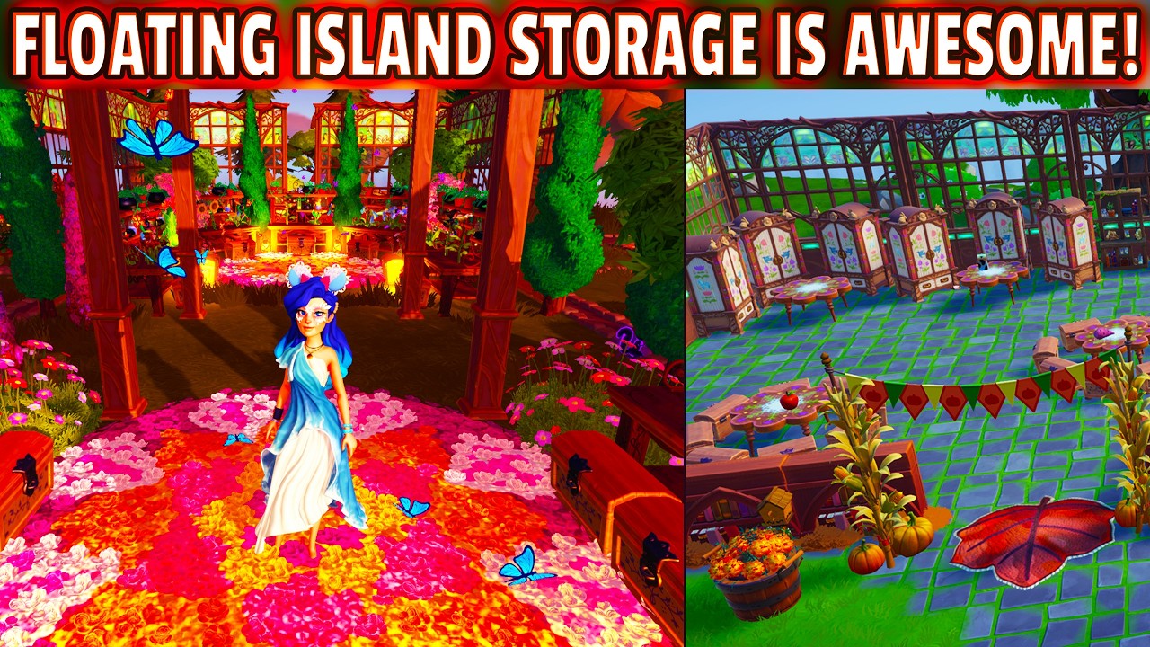 This Is Why Floating Island Storage is AWESOME in Disney Dreamlight Valley. AMAZING Builds!