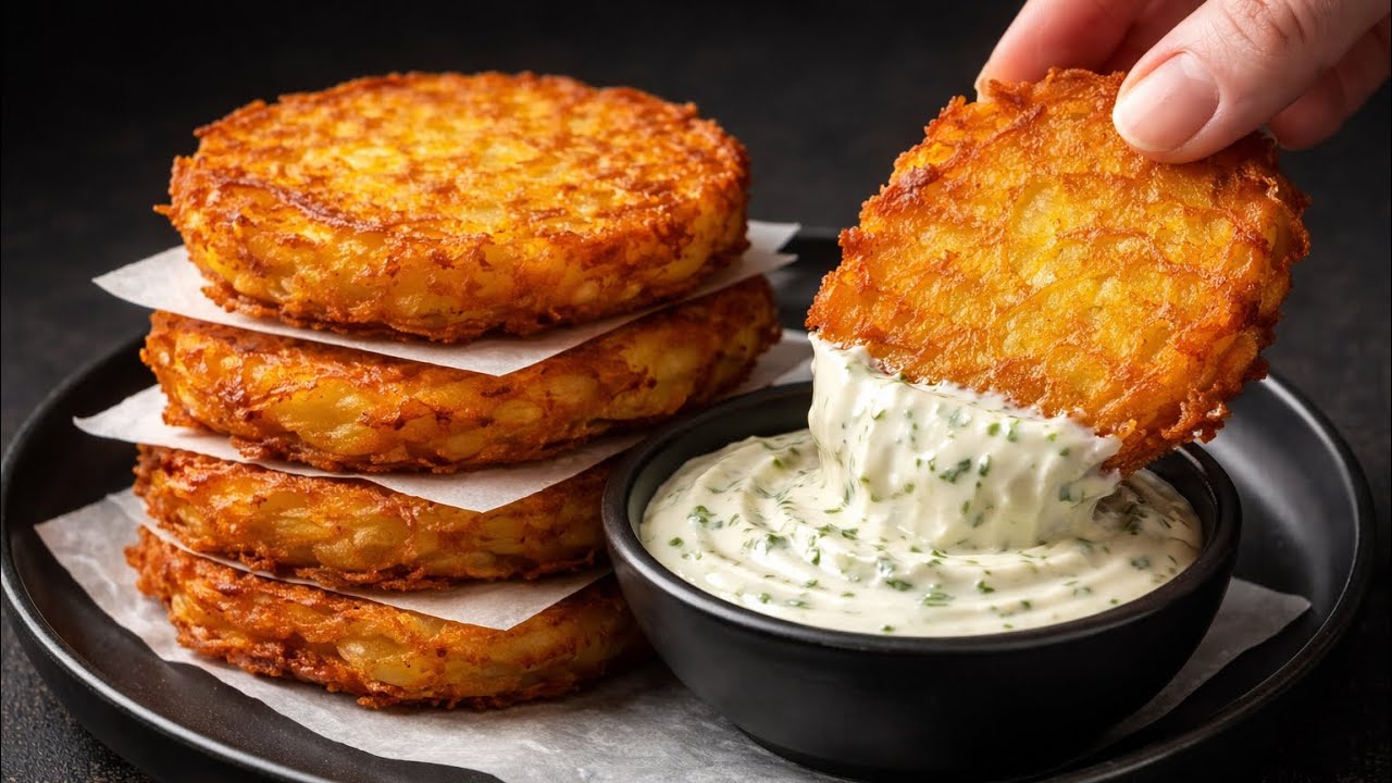 Самые вкусные домашние картофельные оладьи! Хрустящие и очень простые в приготовлении!