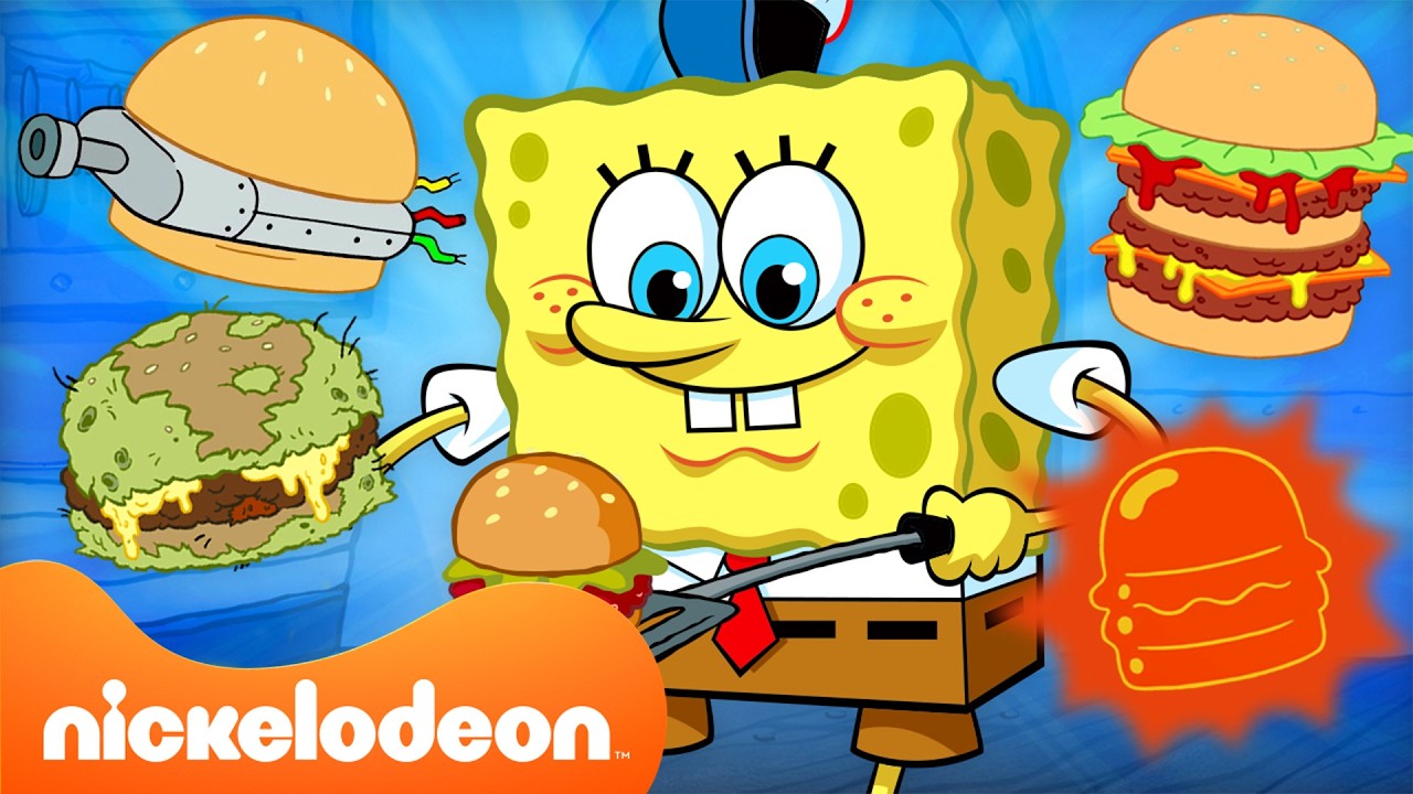 كل سلطع برغر من المواسم 10–12 🍔 | سبونج بوب | Nickelodeon Arabia