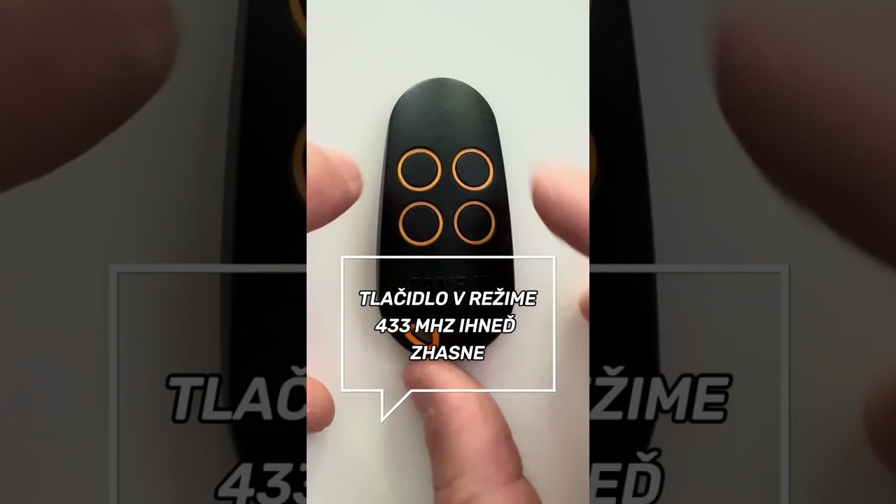 Zmena frekvencie ovl&aacute;dačov CAME