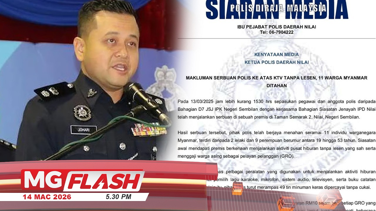 GRO RM10 Sejam, 11 Warga Myanmar Dicekup #MGFlash