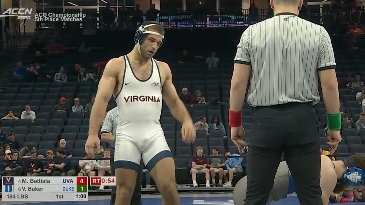 184lbs Michael Battista (Virginia) dec Vince Baker (Duke)
