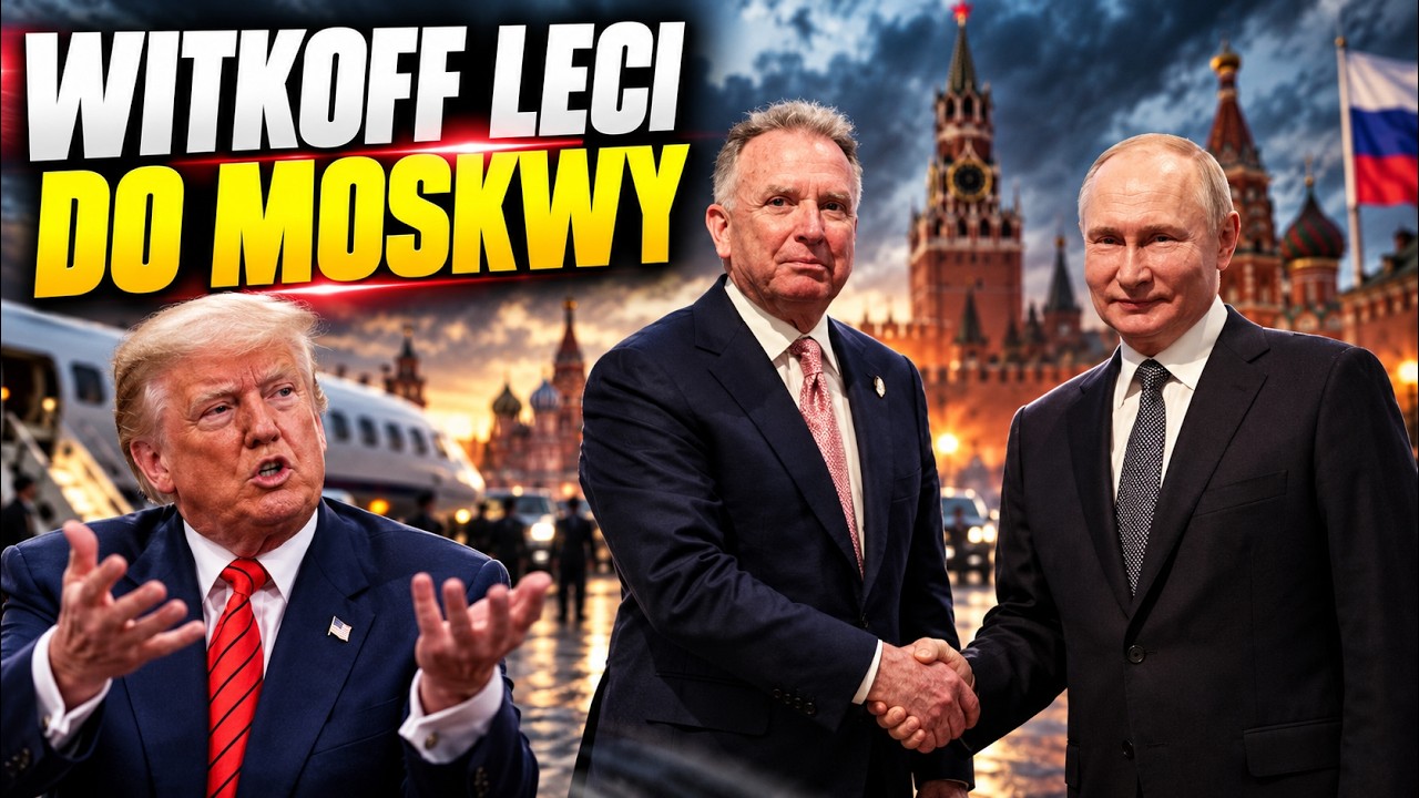 NACISK na Kij&oacute;w! Witkoff leci do Moskwy, a USA ZNOSZĄ sankcje!