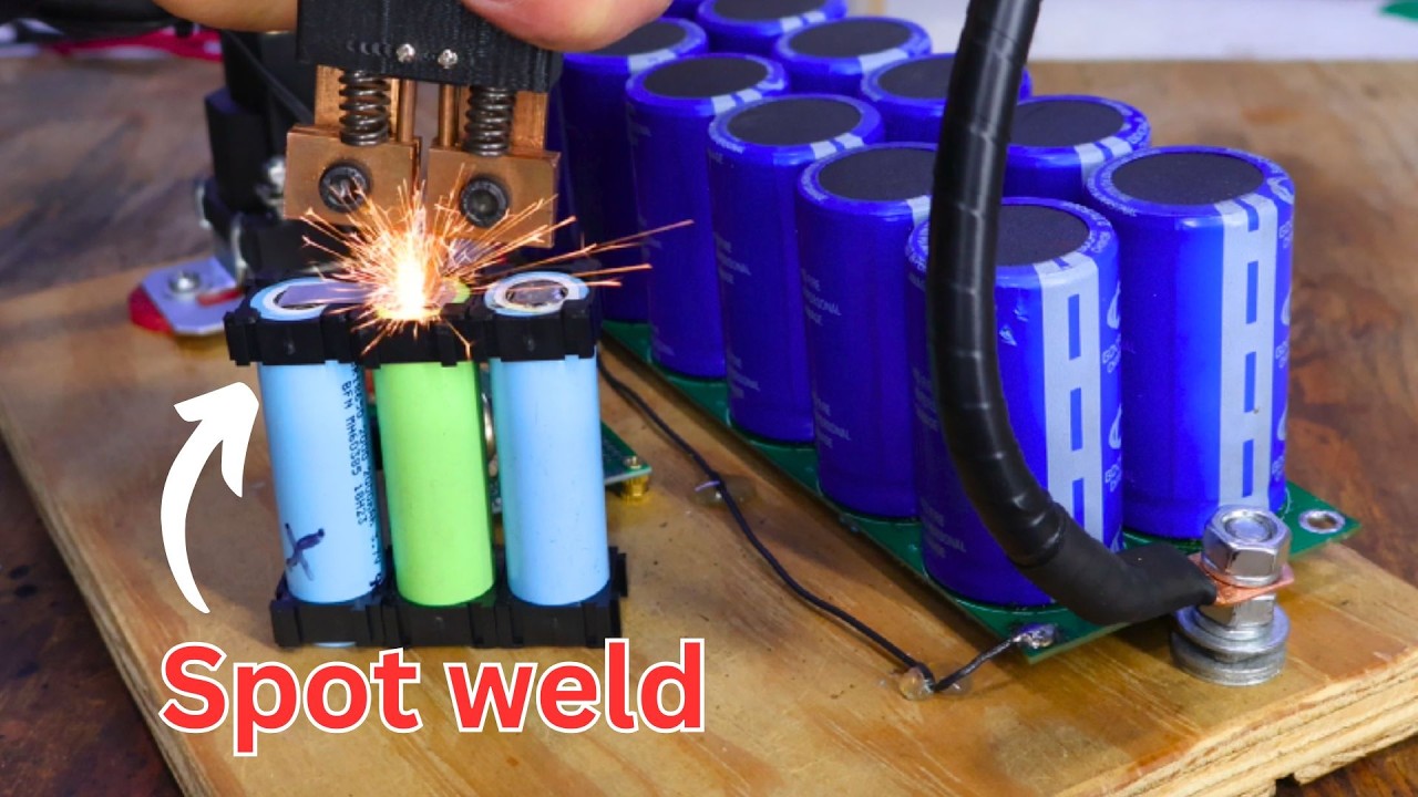 Can Super CAPACITORS Spot WELD 18650 BATTERIES?