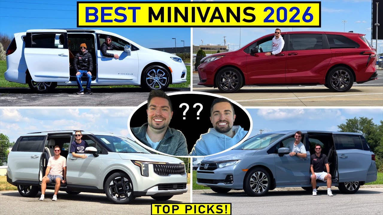 BEST Minivans for 2026 -- Our TOP PICKS After Evaluating ALL of Them!