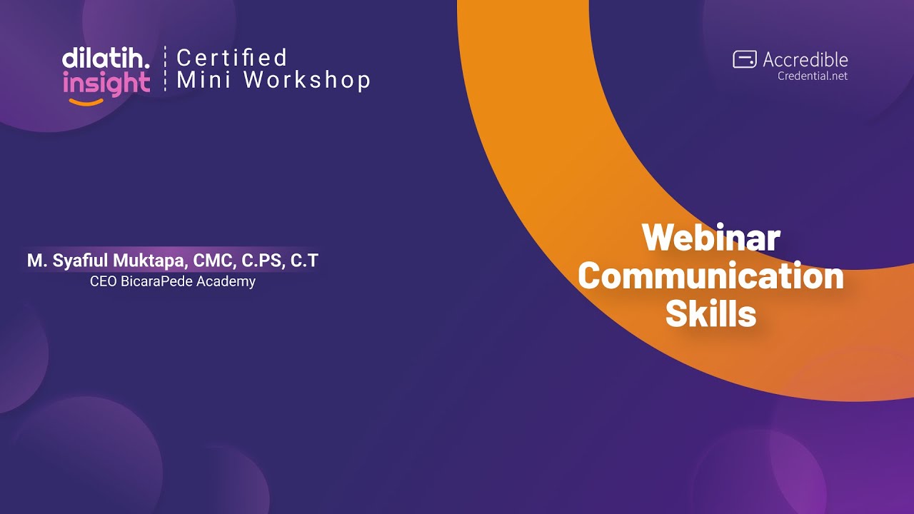 Webinar Communication Skills - dilatih.co