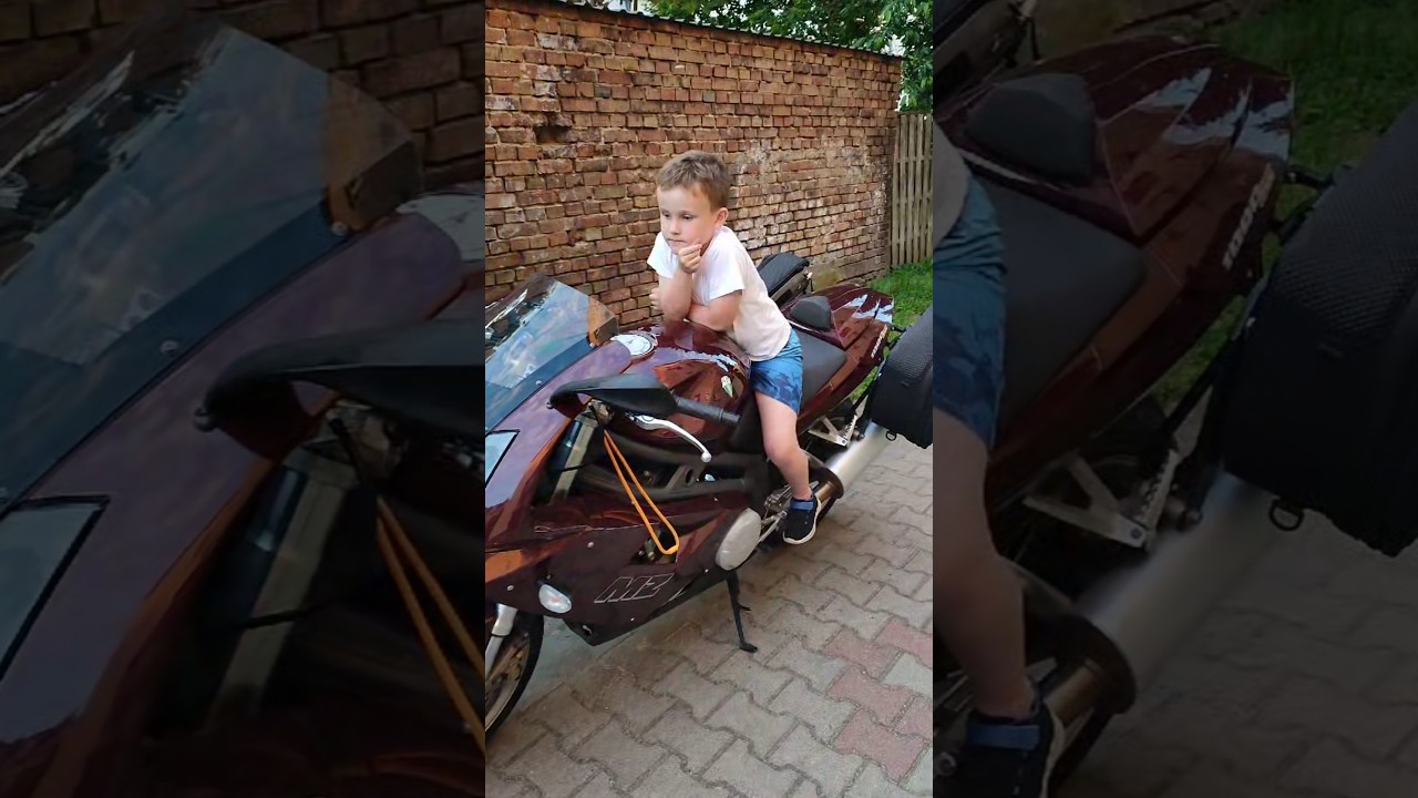 MZ 1000 Jedna z 400 sztuk tego modelu ! Za sterami młody człowiek m&oacute;j syn szczęśliwy !
