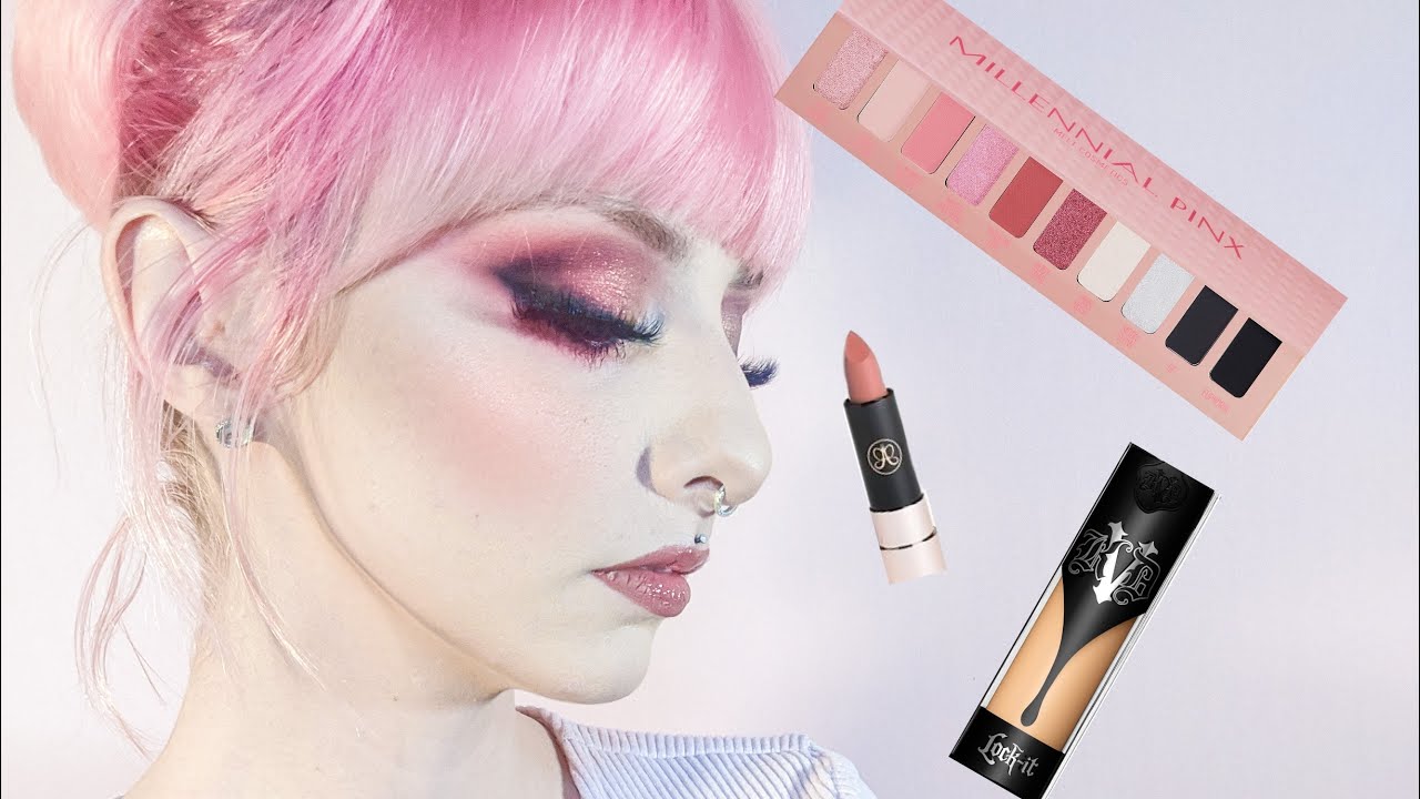 Dramatic glam look with Melt Millenial Pinx Palette | Violet Firehock