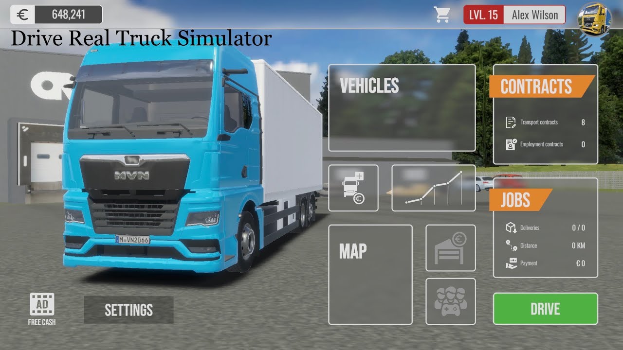 🚛DRIVE REAL TRUCK SIMULATOR |Premium Gameplay| Delivering packages ✅MAN Rigid Truck
