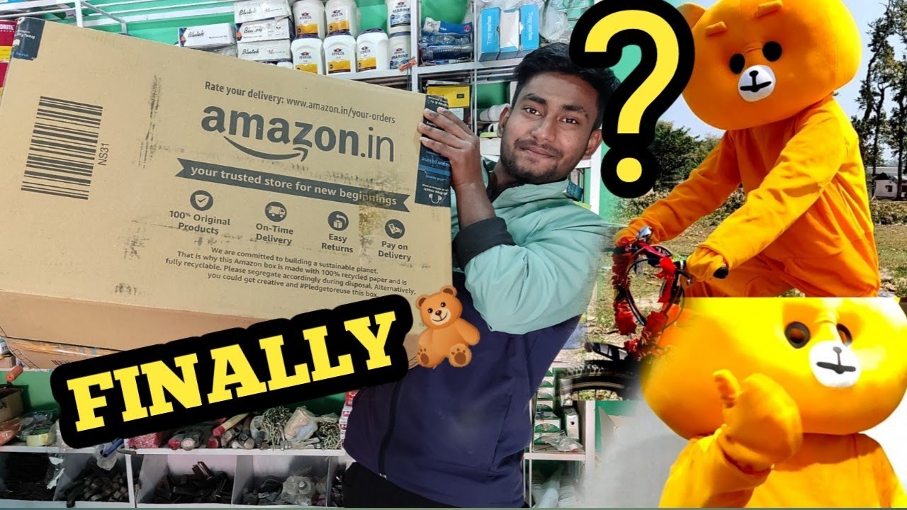 TEDDY BEAR MASCOT COSTUME UNBOXING || How To Buy Teddy Bear Costume || 6 Feet Teddy Unboxing🧸