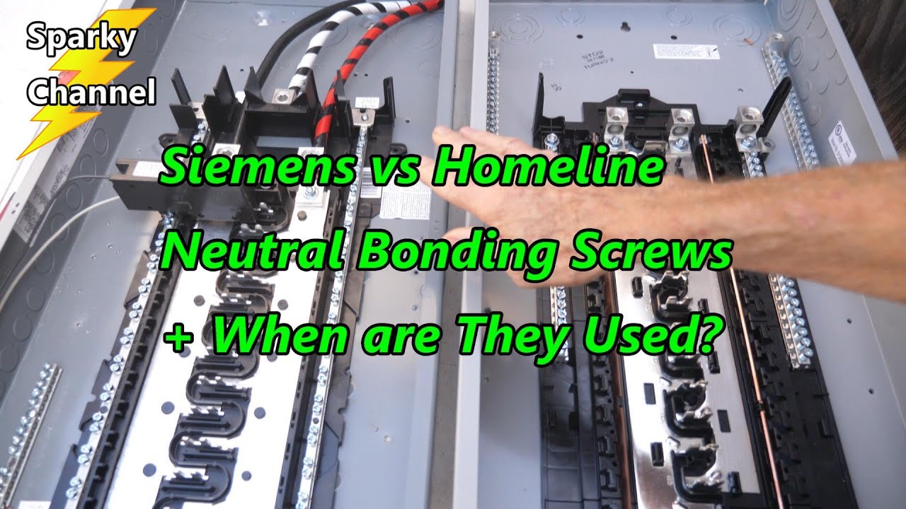 Siemens против Homeline: винты для нейтрального соединения + когда они используются?