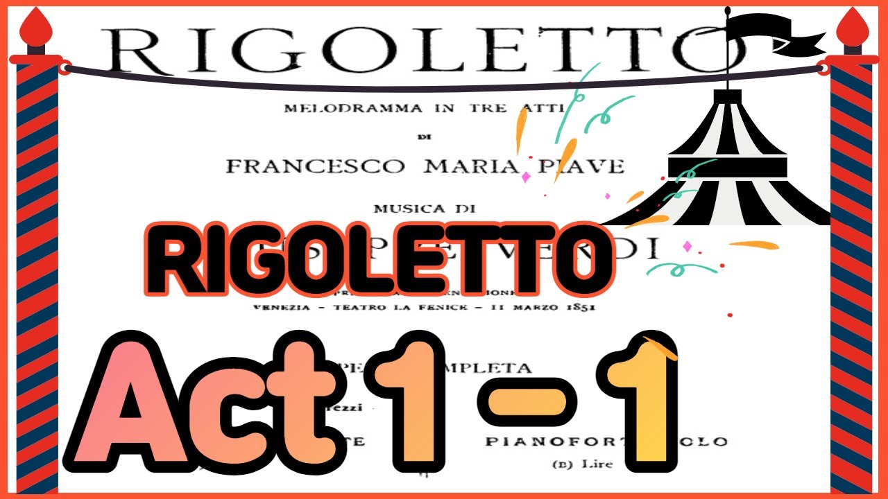 Rigoletto - 'Act 1-1' [G.Verdi] Piano Accompaniment (리골레토 1-1 피아노 반주)