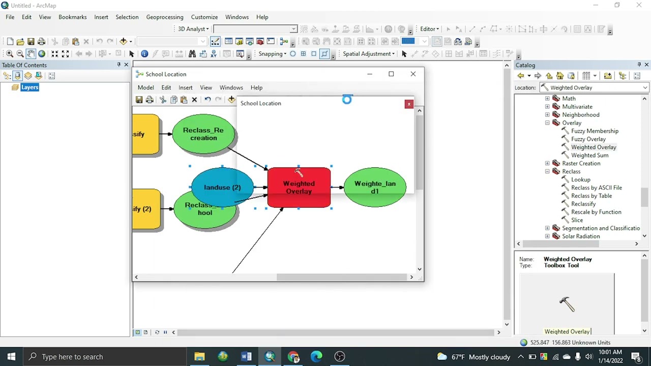 Suitable School Location Model in Arc GIS