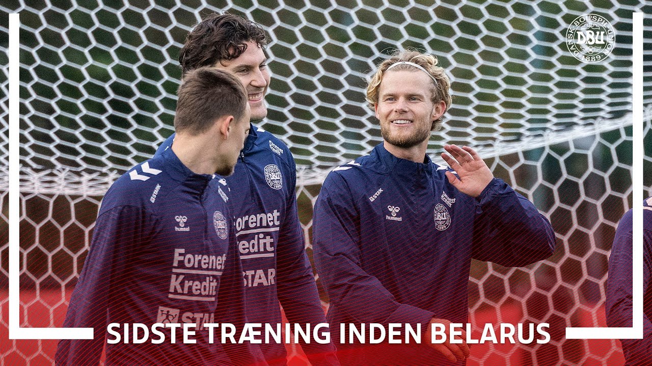 Landsholdet klar til kamp! Se træningen før Danmark – Belarus