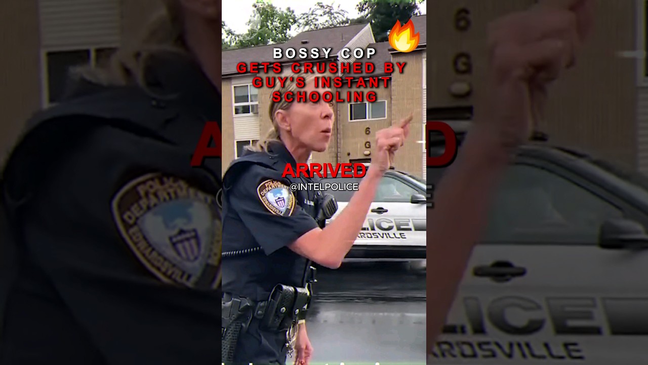 Karen Cop Left Speechless, Owned and Dismissed by Guy Refusing to ID