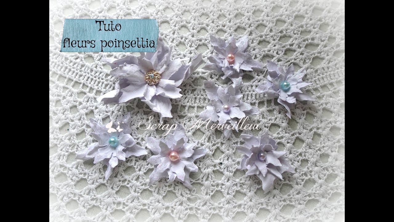 Tuto fleurs de poinsettia