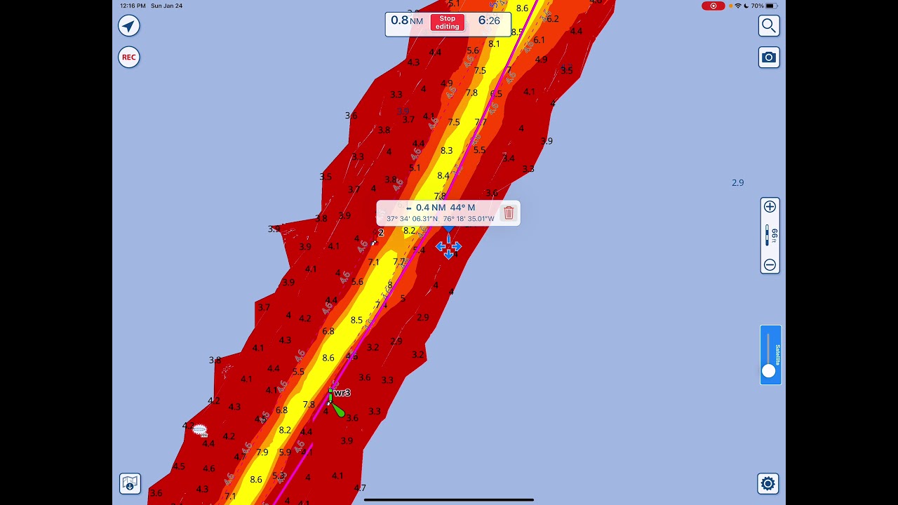 How to plan a route in Aqua Map