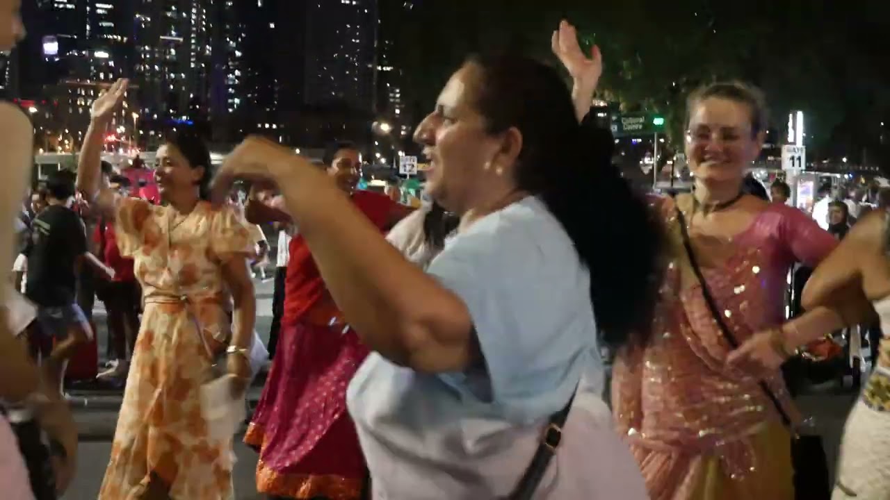 New Year's Eve 2025 Harinama - Third segment (Brisbane, Australia)