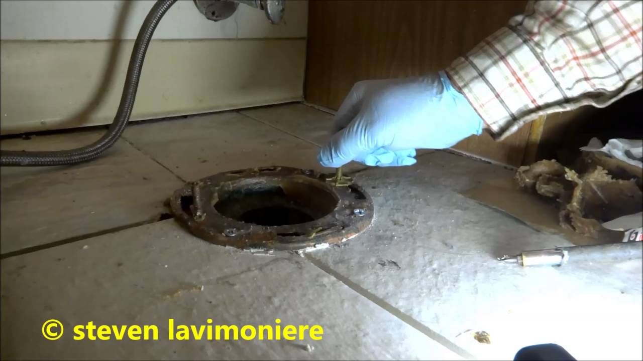leaking copper toilet flange addressed
