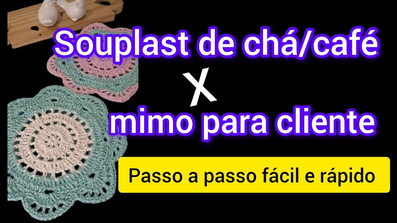 Souplast de chá/café #comofazer #souplast #iniciantes #croche #facil 