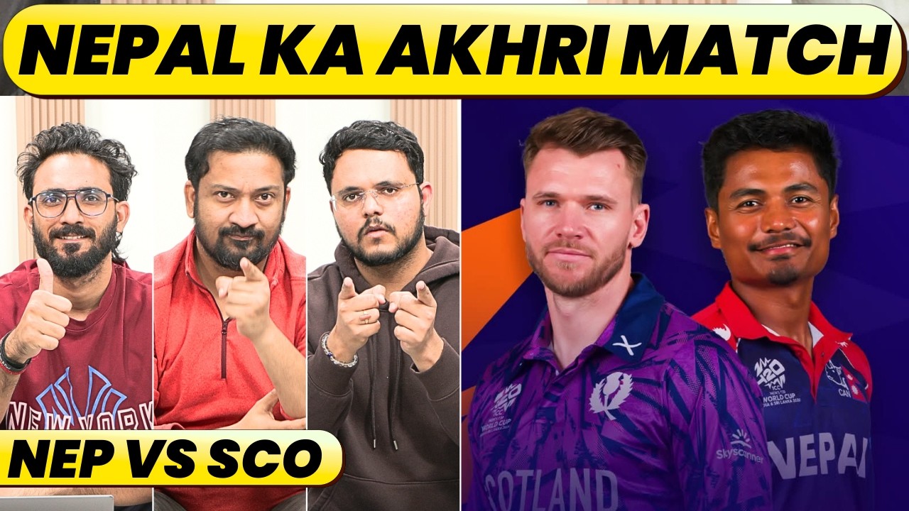🔴Nepal vs Scotland…Jaate Jaate Jeet Ke Jayga Nepal…Ya Phir Khelega Kharab Cricket