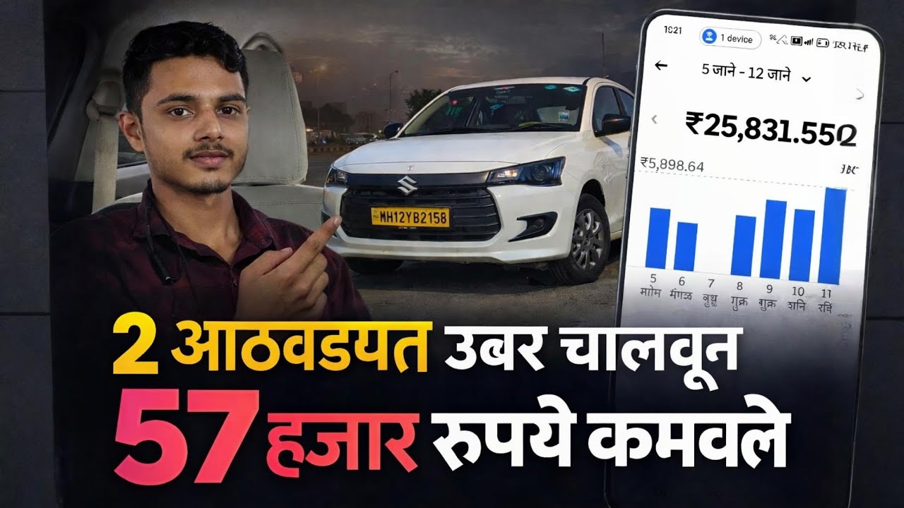 दोन आठवड्यात उबर चालवून 57000 कमावले, आज मुंबईला जाऊन आलो
