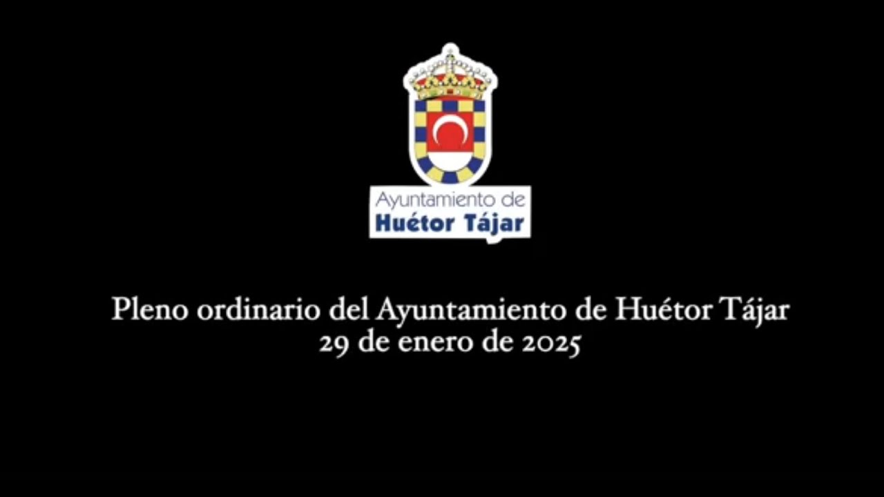 Pleno ordinario 29-01-2025