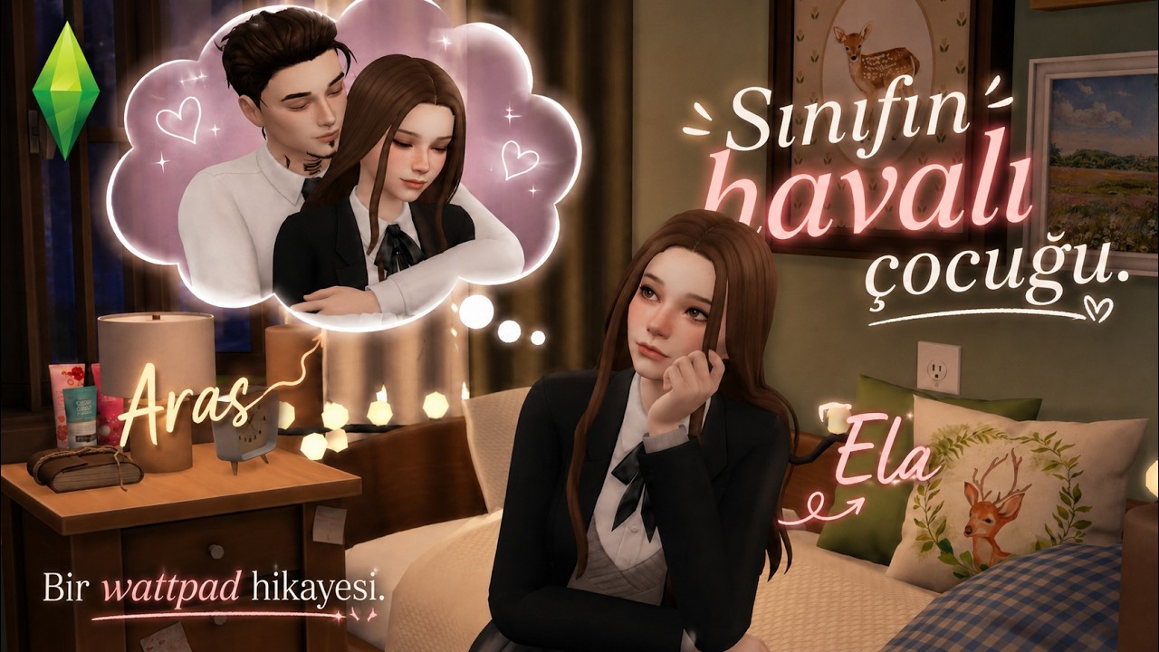 Sınıfın havalı &ccedil;ocuğuna aşık oldum... 💔 | Ela & Aras | Sims 4 Wattpad Hikayesi #1