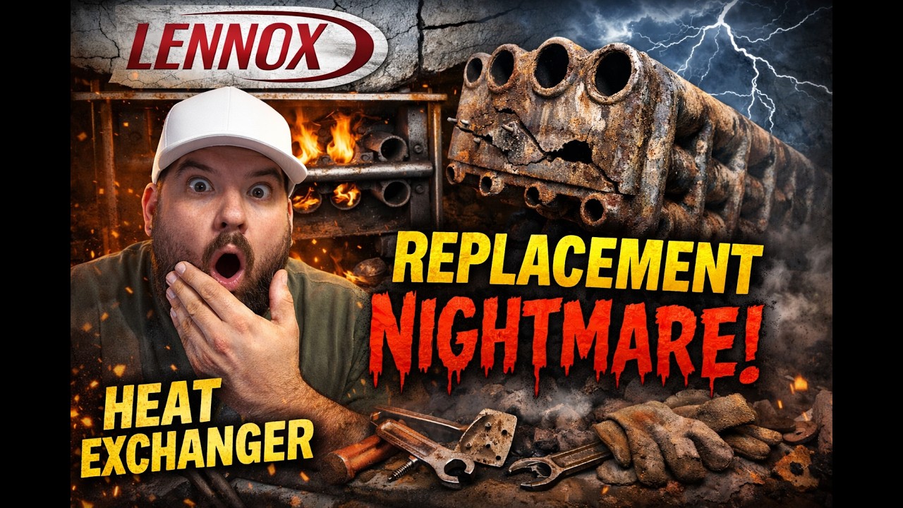 This Lennox Furnace Couldn't Breathe… Plugged Heat Exchanger Replacement
