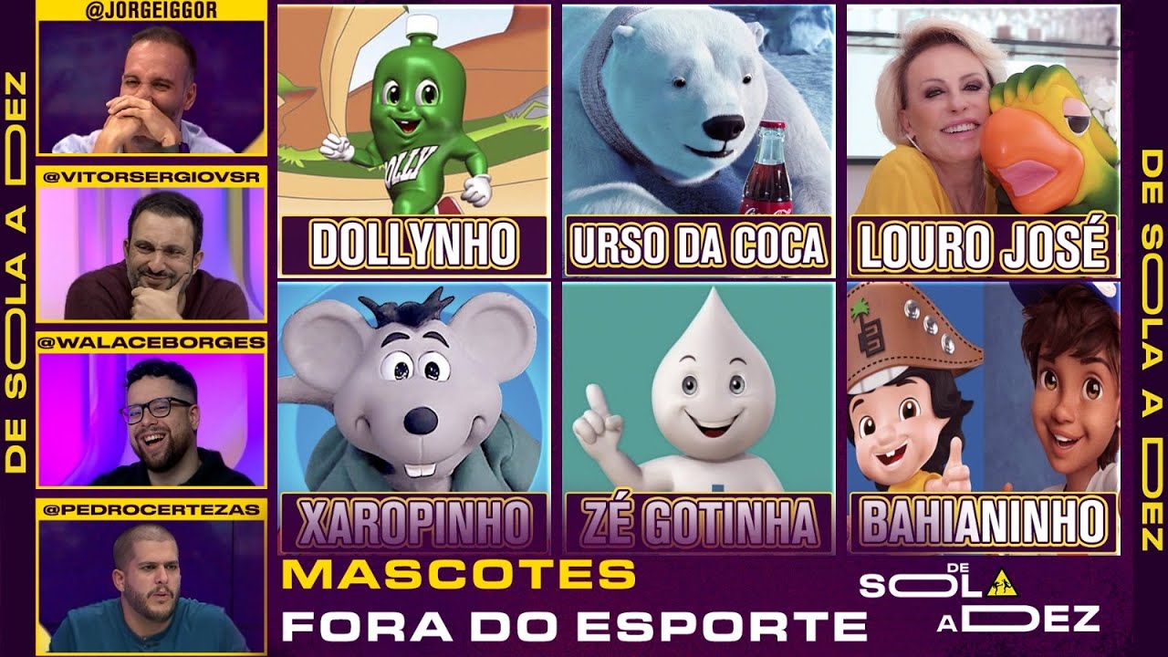 QUAL É O MELHOR MASCOTE DO MUNDO? CRAVAMOS! | DE SOLA A DEZ