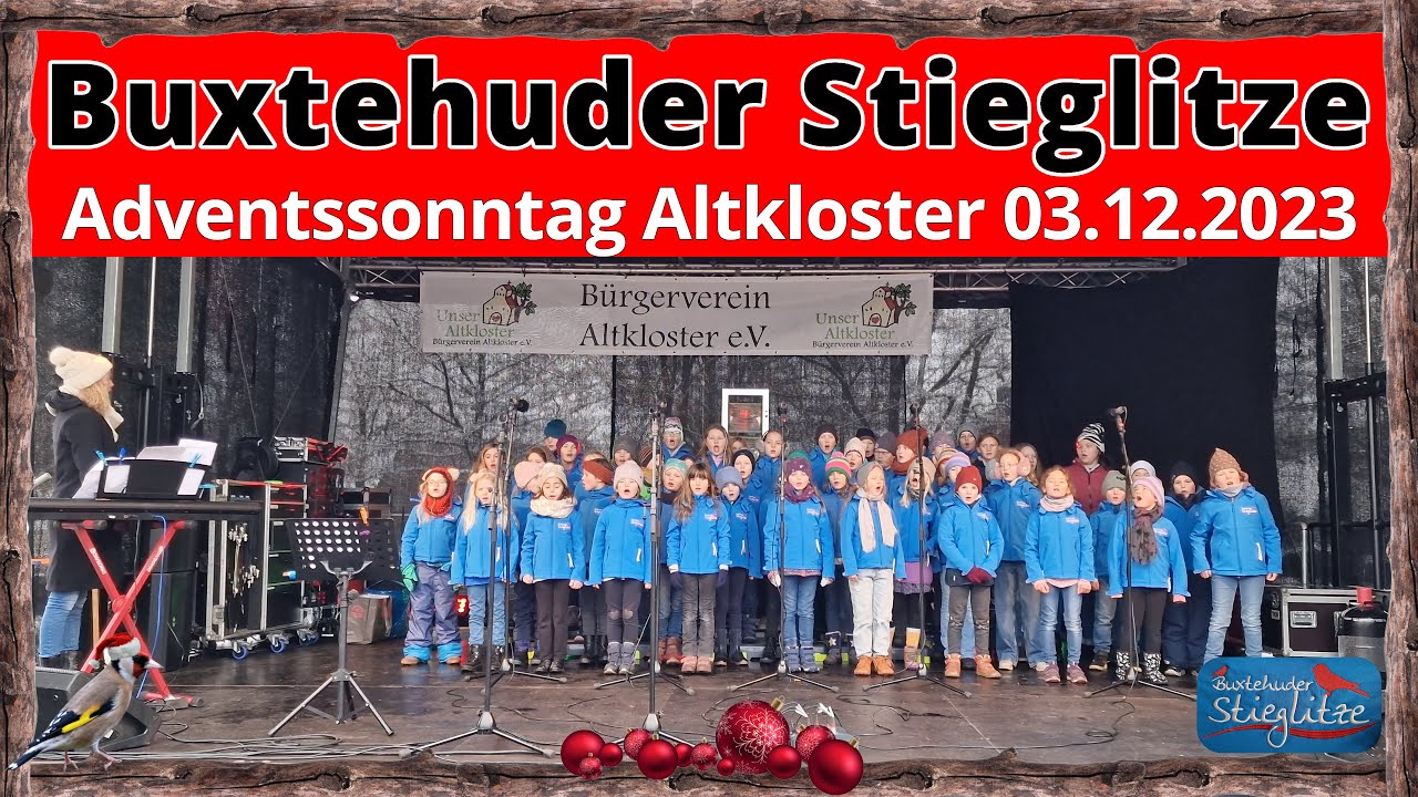 Buxtehuder Stieglitze 🐦 Auftritt am 1. Advent 🕯️ in Altkloster | 03.12.2023 🎼 Kinderchor Buxtehude