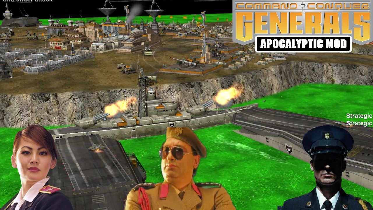 LADY BOSS VS GLA BOSS AND USA BOSS! C&C Generals Zero Hour Apocalyptic 2.2