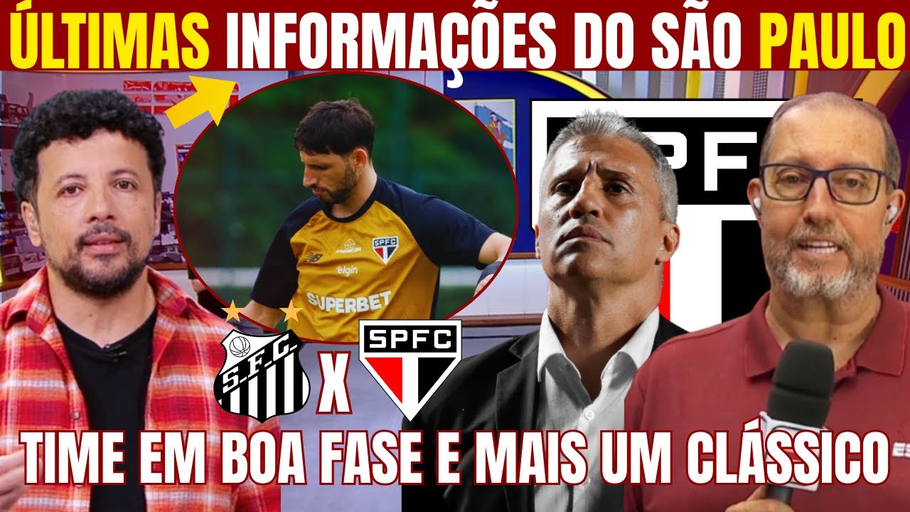 SEGUNDA AGITADA NO SÃO PAULO! ÚLTIMAS INFORMAÇÕES DO TRICOLOR! TIME EM BOA FASE DE OLHO NO CLÁSSICO!