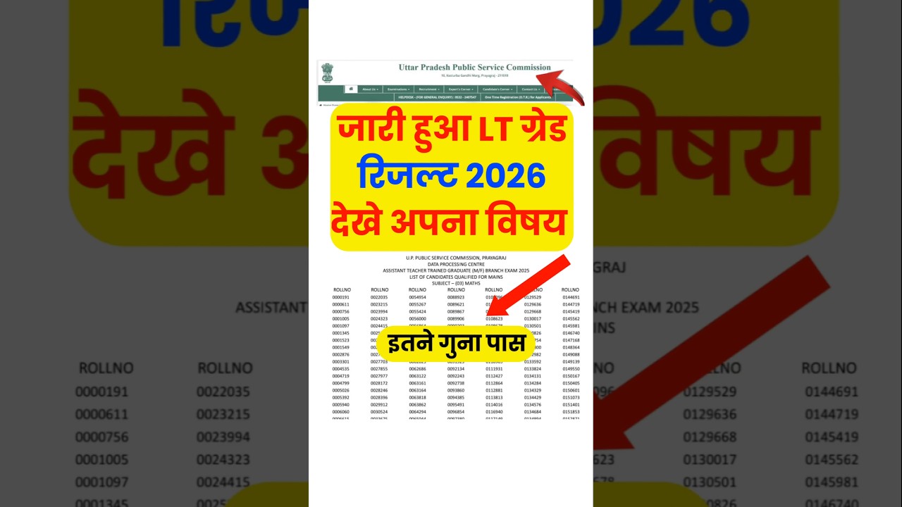 जारी हुआ LT ग्रेड रिजल्ट | lt grade result 2026 | lt grade result 2026  Kab aayega | lt grade result