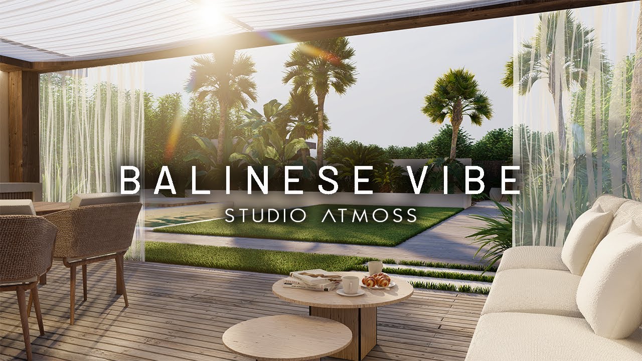 BALINESE VIBE / GARDEN TRANSFORMATION IN FRANCE 🇫🇷 #3d #garden #design #landscape #bali