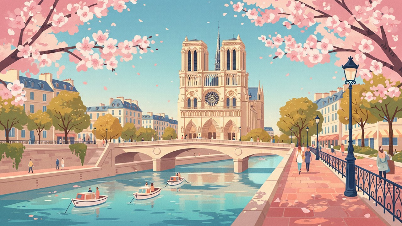 𝐏𝐚𝐫𝐢𝐬 𝐛𝐲 𝐭𝐡𝐞 𝐒𝐞𝐢𝐧𝐞 🌊 French Instrumental Music Playlist | Relaxing River Old