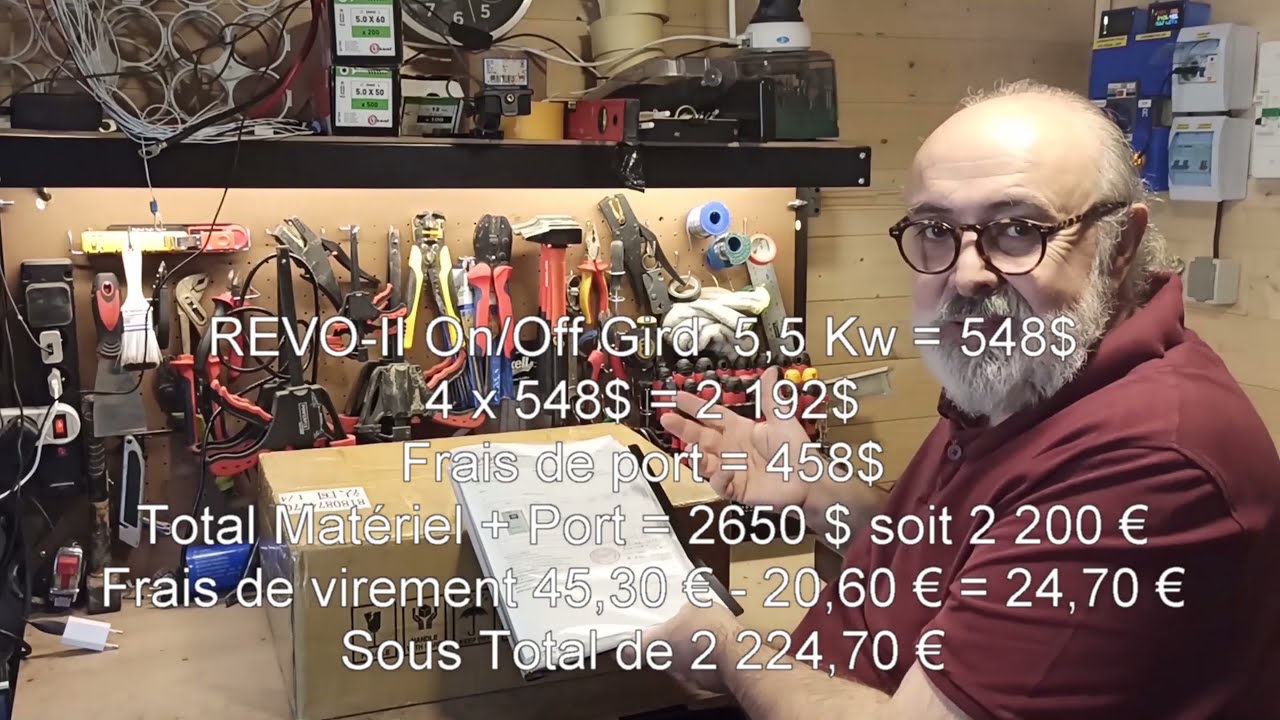 Épisode n°5: Unboxing, Déballage de l'onduleur photovoltaïque Hybride Revo II 5,5KW 48v de SOROTEC