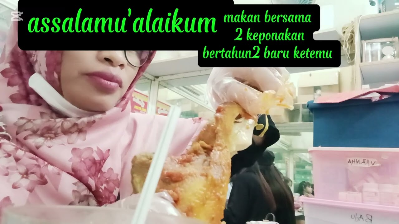 Vlg tkw Mukbang bersama 2 keponakan dari Indramayu 