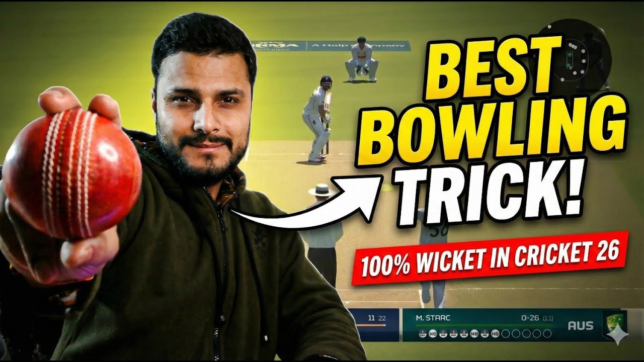 Best Bowling TUTORIAL in Cricket 26! 🏏 Take Wickets on Every Ball (100% Working)