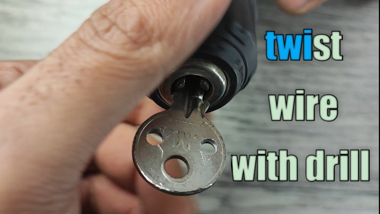 how to twist electric wire with drill