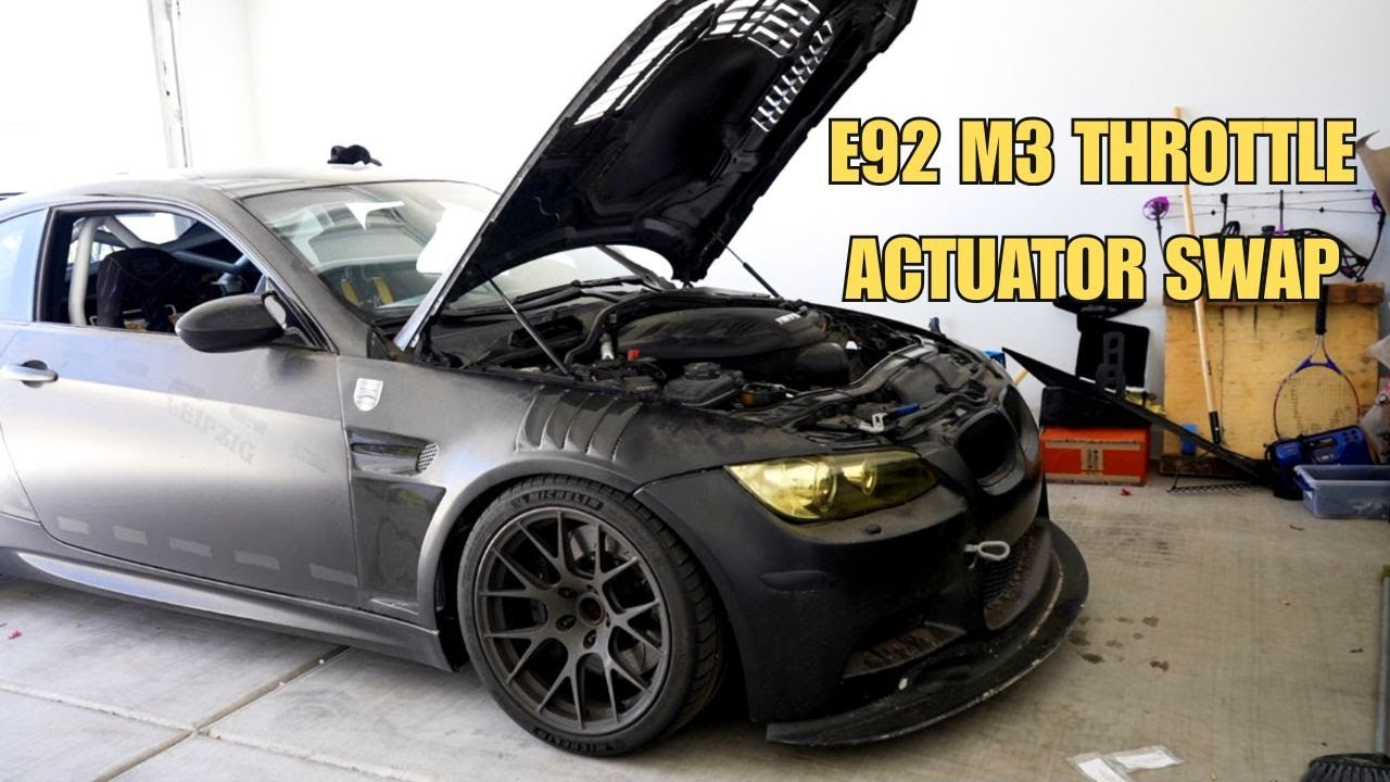 E9X M3 Throttle actuator replacement - done in an hour 1/2, quick and easy!