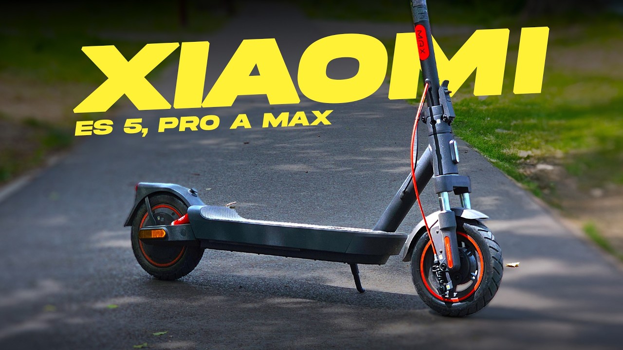 Ideální koloběžky cena/výkon? Xiaomi Electric Scooter 5, Pro a Max!