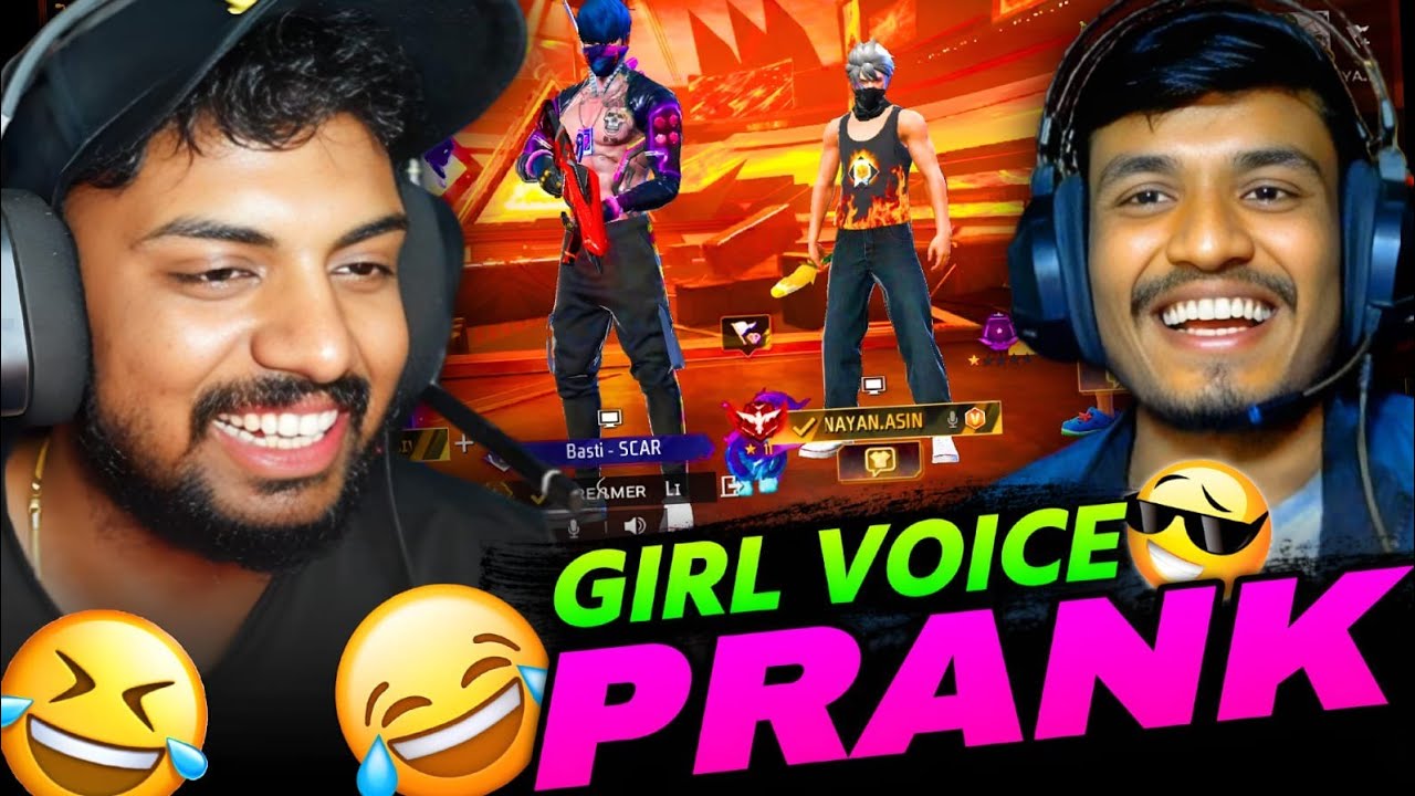 Prank On Youtubers 🤣😂 | Girl Voice Prank😂 | Garena Free Fire Max