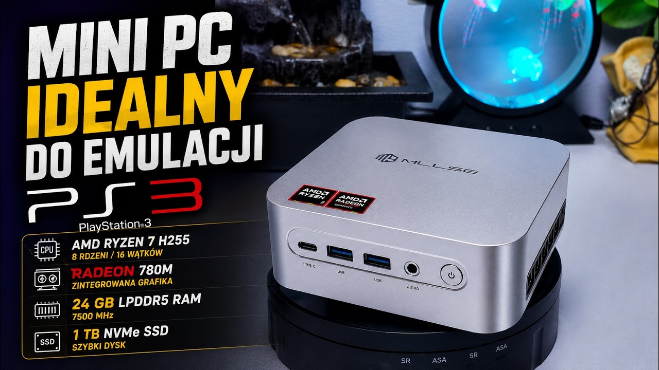 Mini PC do emulacji PS3? MLLSE G10 z Ryzenem 7 i Radeonem 780M