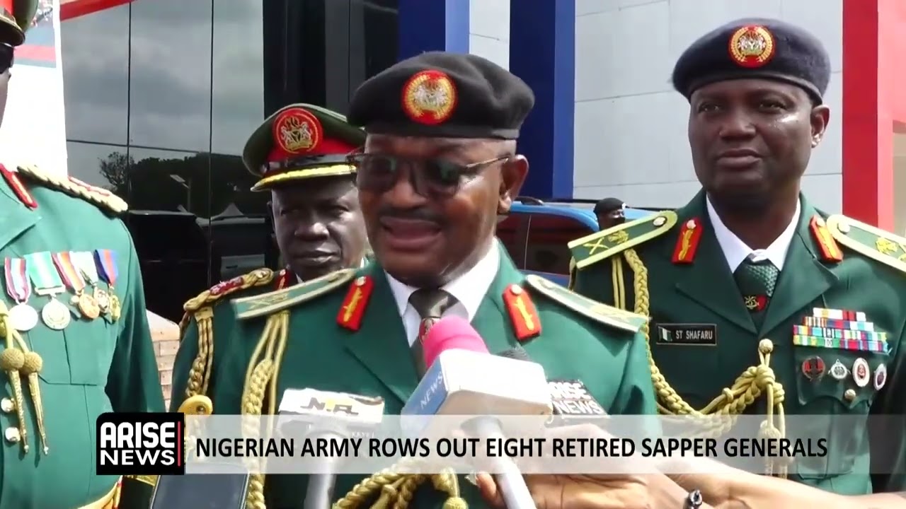 NIGERIAN ARMY ROWS OUT EIGHT RETIRED SAPPER GENERALS