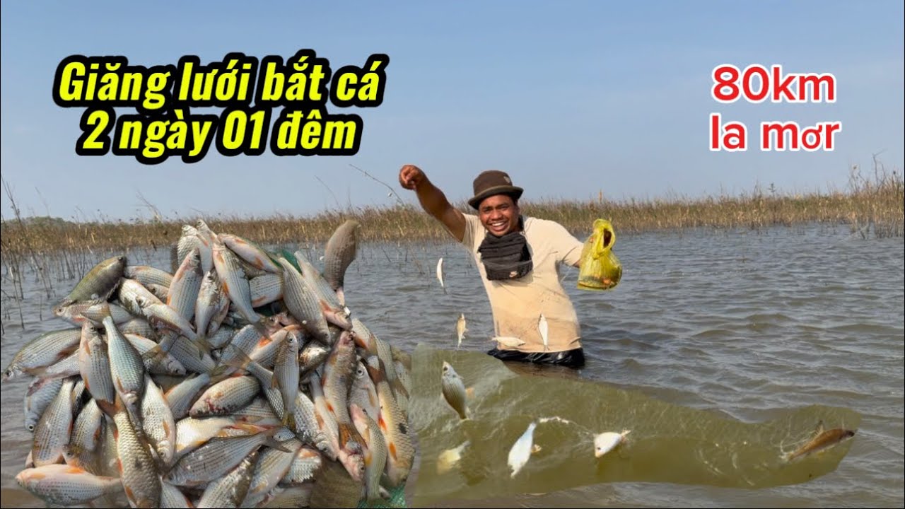 CHUYẾN ĐI GIĂNG LƯỚI BẮT CÁ 80 KM 2 NGÀY 01 ĐÊM Ở TRONG RỪNG IA MƠR