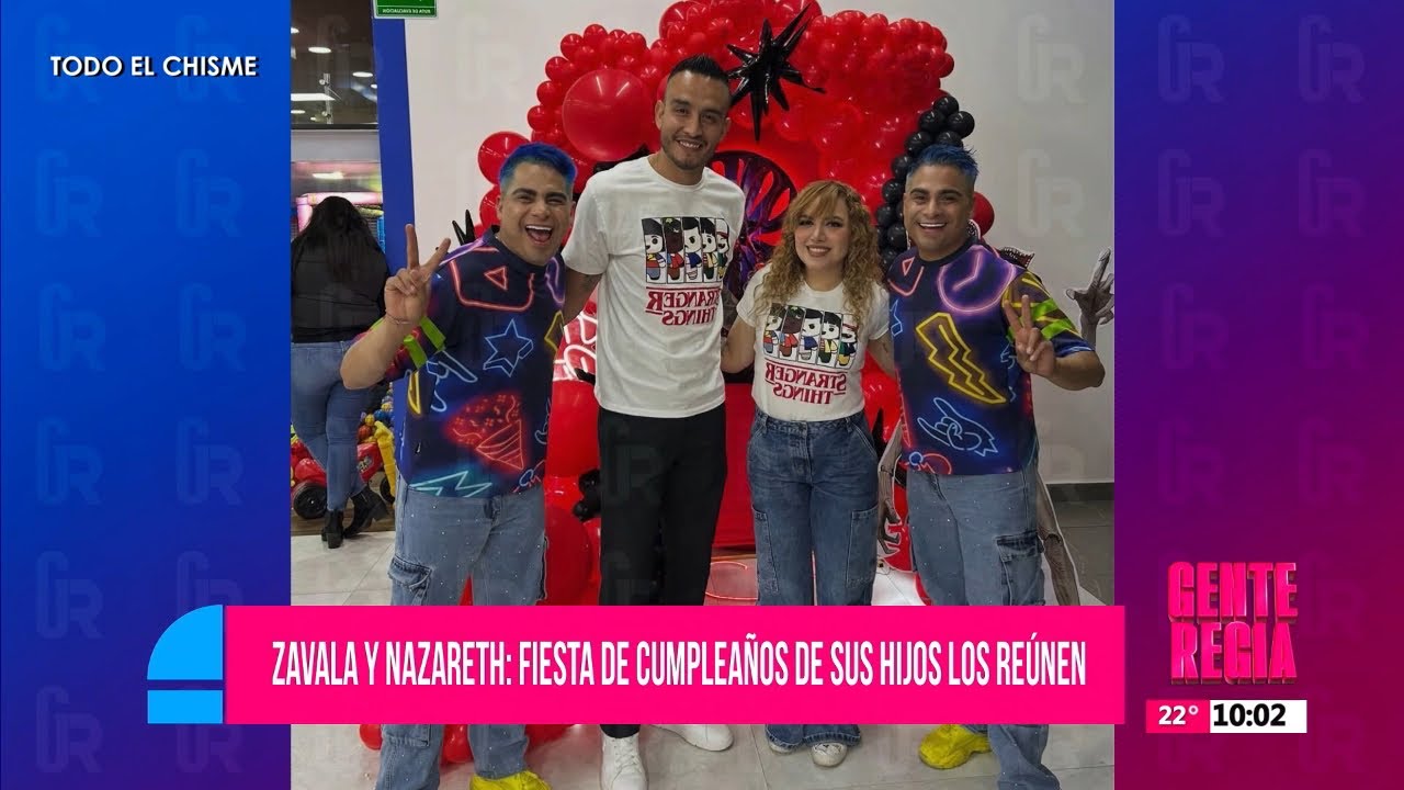 Nazareth y Zavala: Fiesta de cumpleaños de sus hijos los reúnen | Gente Regia
