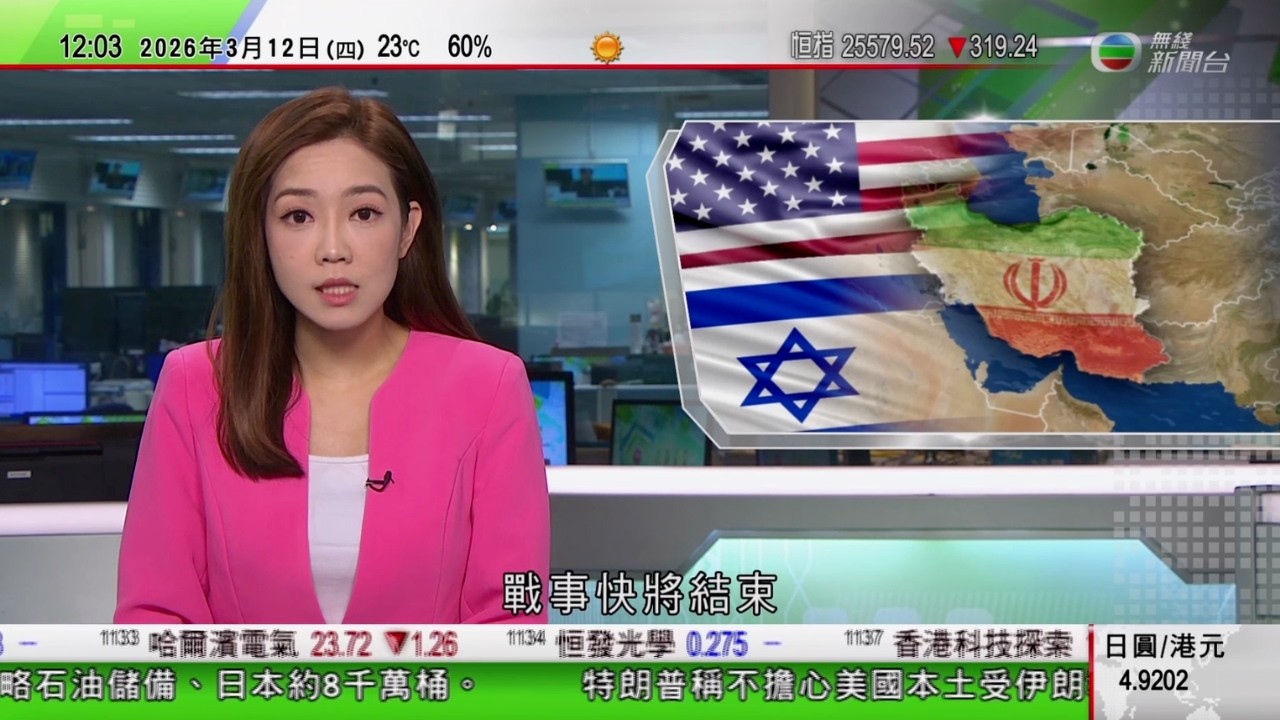TVB午間新聞｜美以襲伊朗｜特朗普宣稱戰事快將結束 美軍涉襲擊小學釀逾百師生喪命｜美國針對中國及歐盟等展開新一輪貿易調查｜北京有公園促培櫻花提前盛開｜美軍反潛機飛越台灣海峽｜TVB News