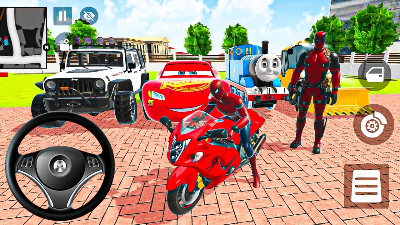 🌿 Indian Theft Auto Simulator 🐝 Hulk Spiderman 🕷️ Car Showroom 💡 Modified Fortune Thar Car 🚗 Game